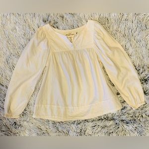 H&M off white cream blouse girls 6/7